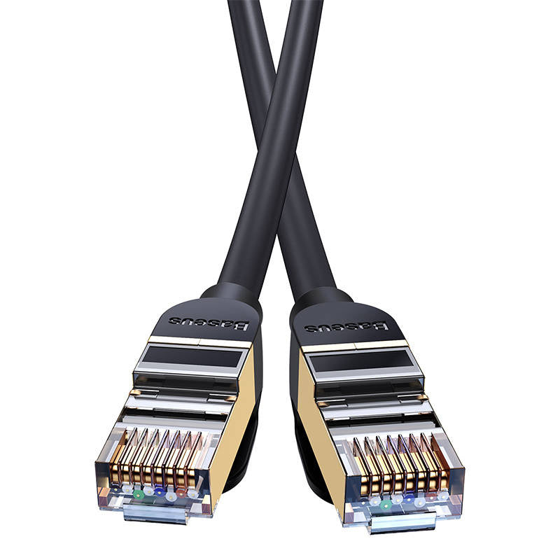 Baseus Ethernet RJ45, 10Gbps, 5m netværkskabel (sort)