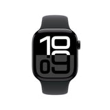 Apple Watch Series 10 GPS 42mm Jet Black Aluminium Case with Black Sport Band - M/L