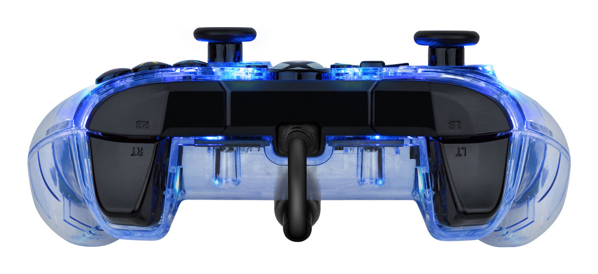 PDP Afterglow Sort, Blå, Transparent USB Gamepad Analog/digital Xbox One, Xbox Series S, Xbox Series X