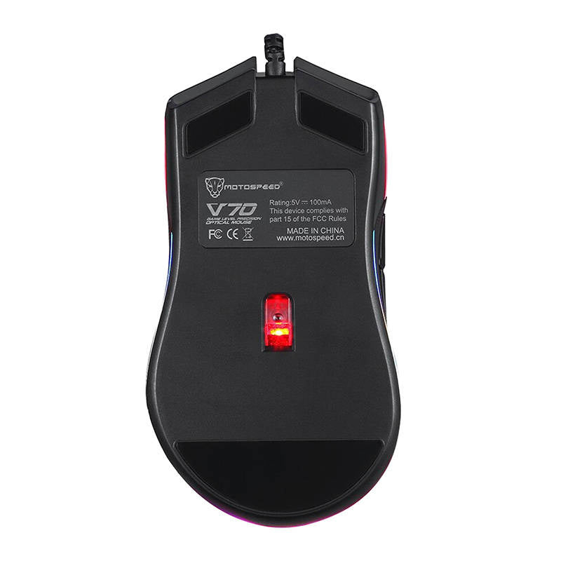 MMotospeed V70 trådbundet spilmus sort