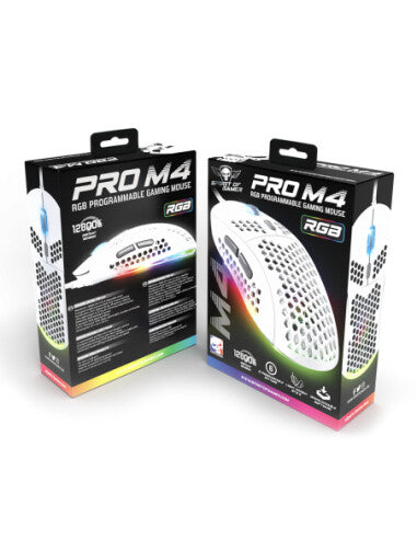 Spirit of Gamer PRO-M4 ARTIC mus Spil Højre hånd USB Type-A Optisk 12800 dpi