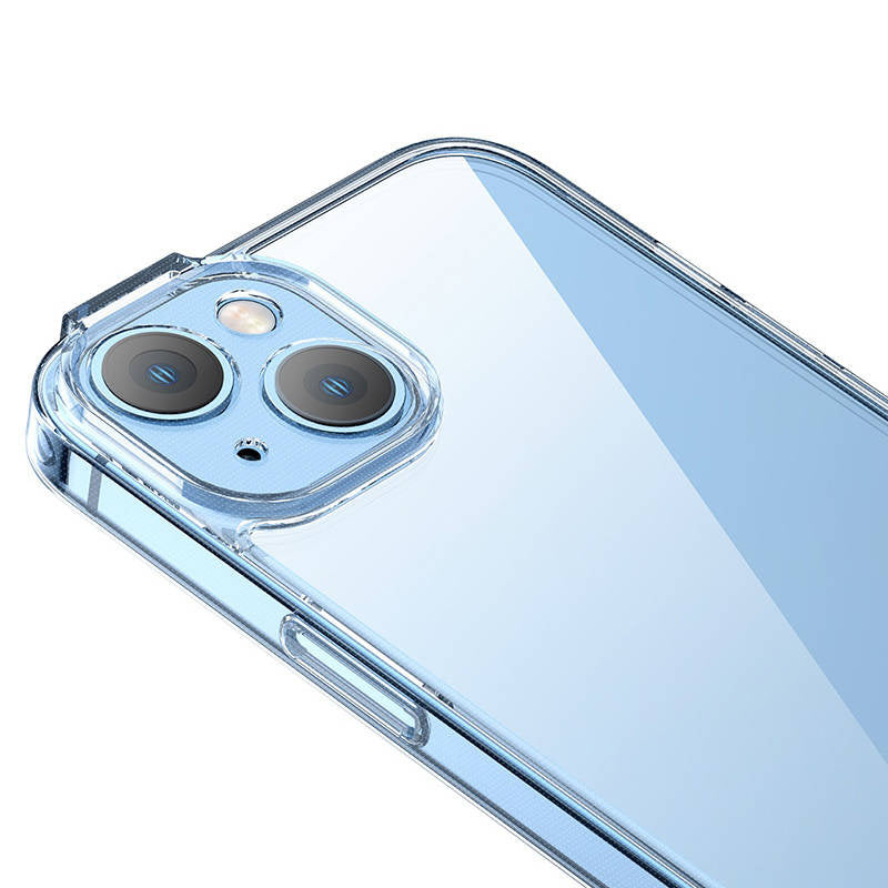 Baseus SuperCeramic Transparent Glass Case og Temperet Glass Set til iPhone 14 Plus
