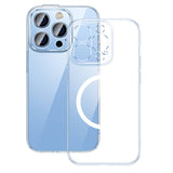 Baseus Crystal Transparent Magnetic Case og Tempered Glass Set til iPhone 14 Pro Max