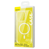 Baseus Crystal Transparent Magnetic Case og Tempered Glass Set til iPhone 14 Pro Max