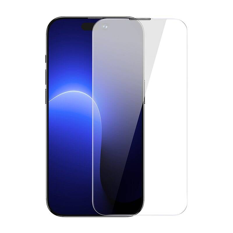Baseus Crystal temperet glas støvsikker 0,3 mm til iPhone 14 Pro (2 stykker)