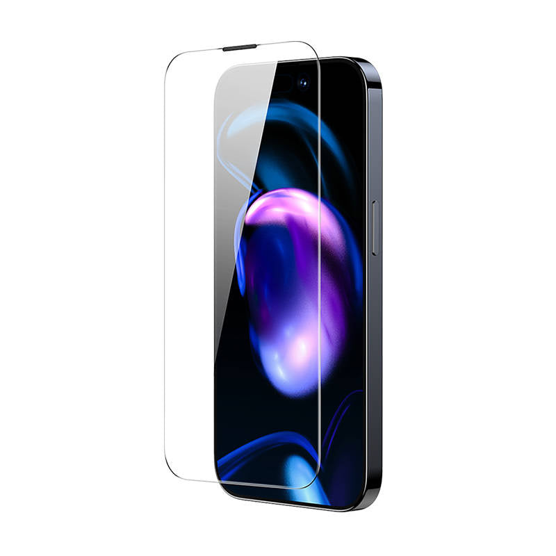 Baseus Crystal tempereret glas støvsikker 0,3 mm til iPhone 14 Pro Max (2 stykker)