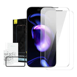 Baseus Crystal tempereret glas støvsikker 0,3 mm til iPhone 14 Pro Max (2 stykker)