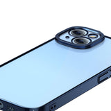 Baseus Glitter Transparent Case og tempereret glas sæt til iPhone 14 Plus (blå)