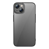 Baseus Glitter Transparent Case og tempereret glas sæt til iPhone 14 Plus (sort)