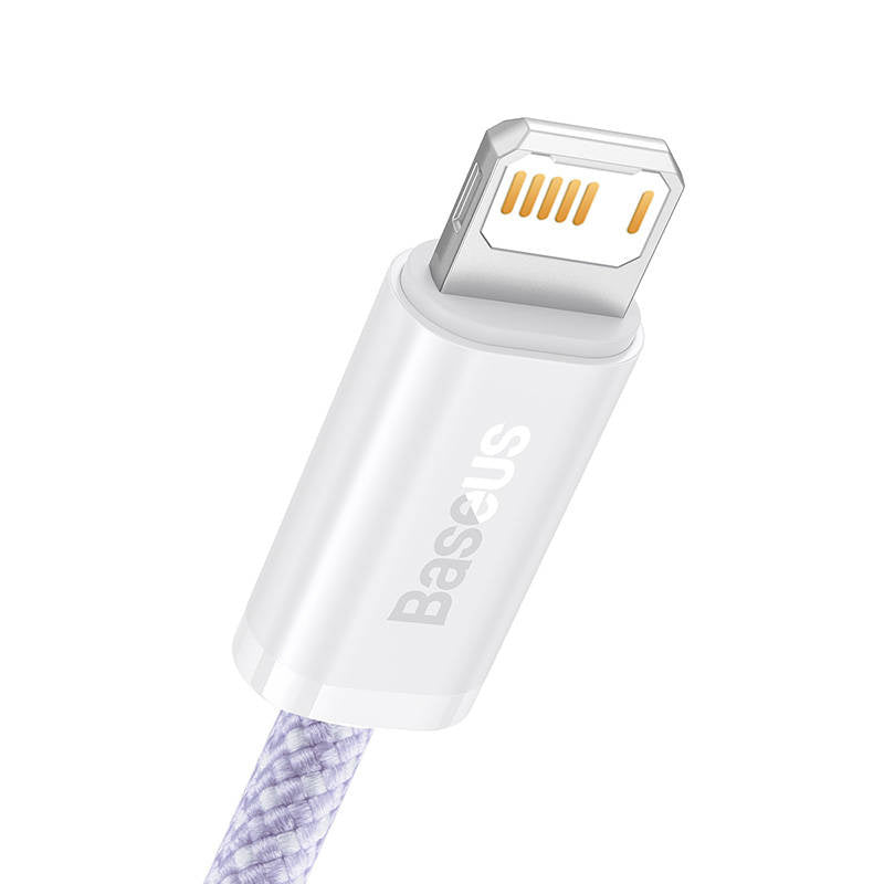 USB-kabel til Lightning Baseus Dynamic 2-serie, 2,4 A, 1 m (lila)