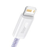 USB-kabel til Lightning Baseus Dynamic 2-serie, 2,4 A, 1 m (lila)