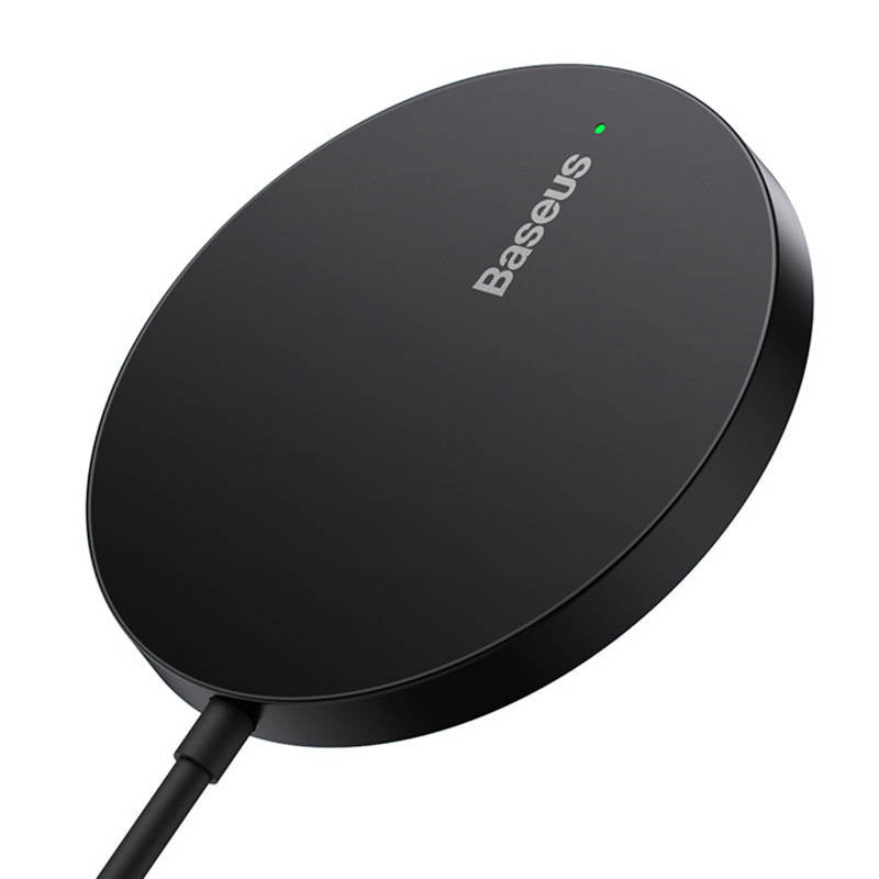 Magnetisk trådløs oplader Baseus Simple Mini3 15W (sort)