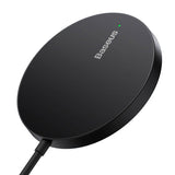 Magnetisk trådløs oplader Baseus Simple Mini3 15W (sort)