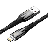 USB-kabel til Lightning Baseus Glimmer-serien, 2,4 A, 1 m (sort)