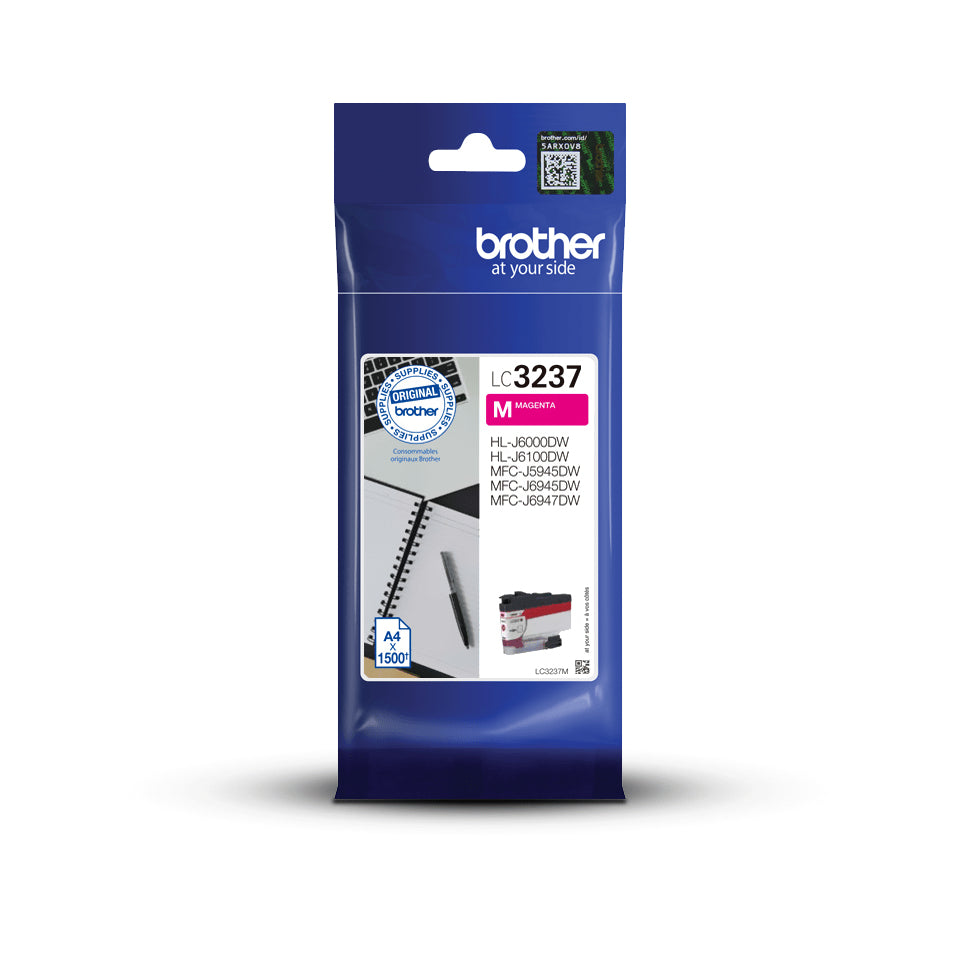 Brother LC3237M blækpatron 1 stk Original Magenta