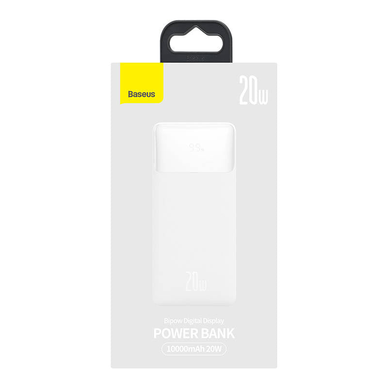 Powerbank Baseus Bipow 10000mAh, 20W (hvid)