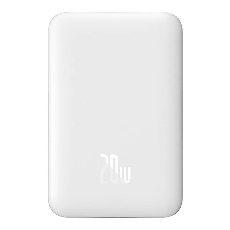 Powerbank Baseus Magnetic, 10000mAh, USB-C 20W, MagSafe (hvid)