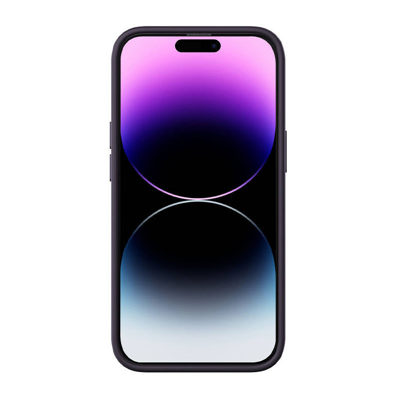Baseus flydende silica gel case til iPhone 14 Pro (Elderberry) + hærdet glas + rengøring kit
