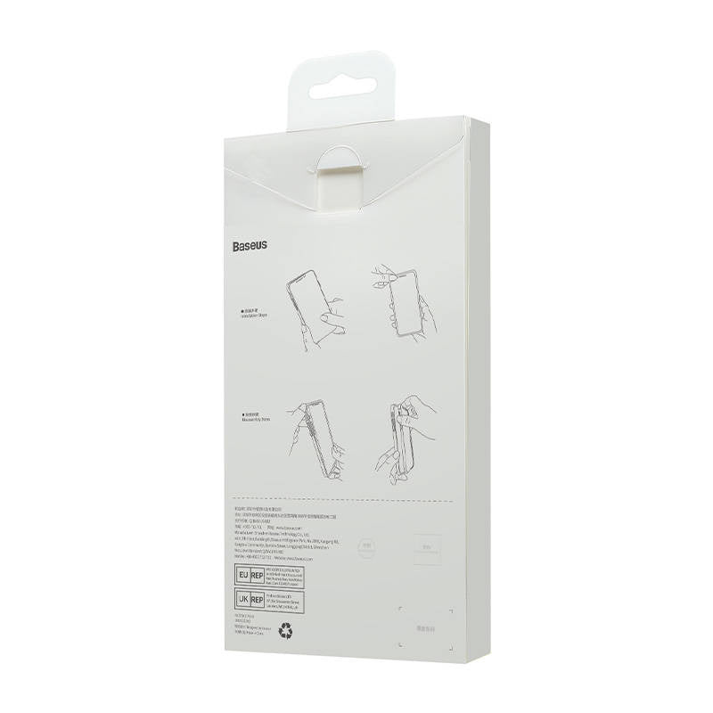 Baseus flydende silica gel case til iPhone 14 Pro (Elderberry) + hærdet glas + rengøring kit