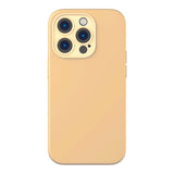 Baseus Liquid Silica Gel Case til iPhone 14 Pro Max (Sunglow) + hærdet glas + rengøringsset