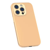 Baseus Liquid Silica Gel Case til iPhone 14 Pro Max (Sunglow) + hærdet glas + rengøringsset