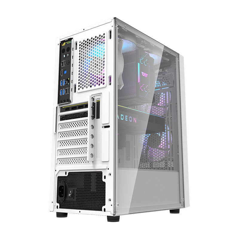 Darkflash A290 computer case (hvid) + 3 RGB fans
