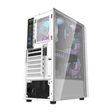 Darkflash A290 computer case (hvid) + 3 RGB fans