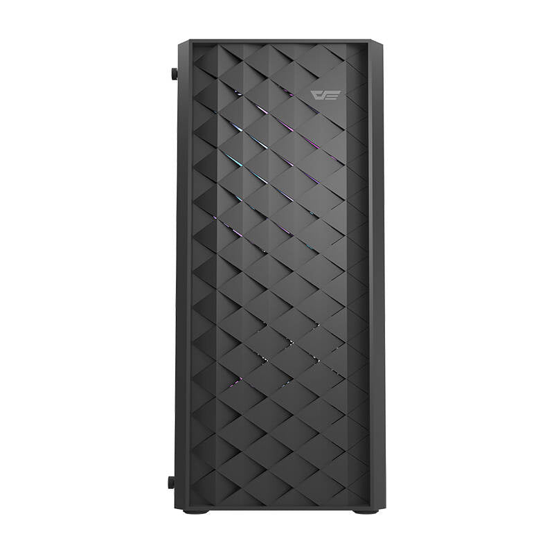 Darkflash DK351 computerkasse (sort) + 4 RGB-ventilatorer