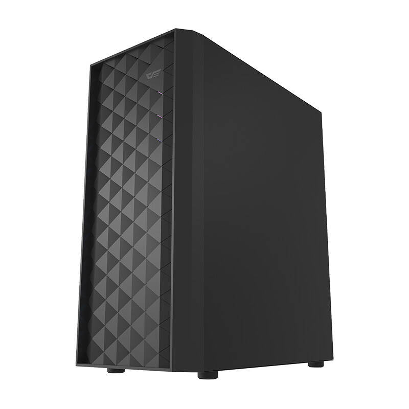 Darkflash DK351 computerkasse (sort) + 4 RGB-ventilatorer