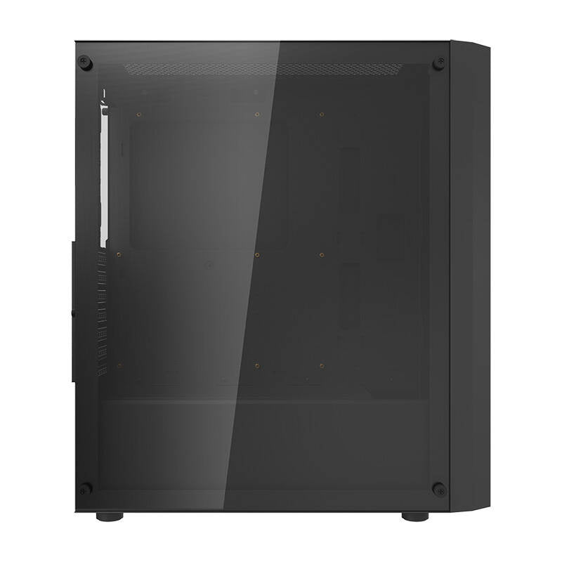 Darkflash DK351 computerkasse (sort) + 4 RGB-ventilatorer