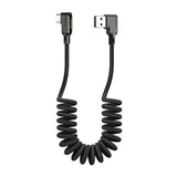 USB til USB-C-kabel, Mcdodo CA-7310, vinklet, 1,8 m (sort)