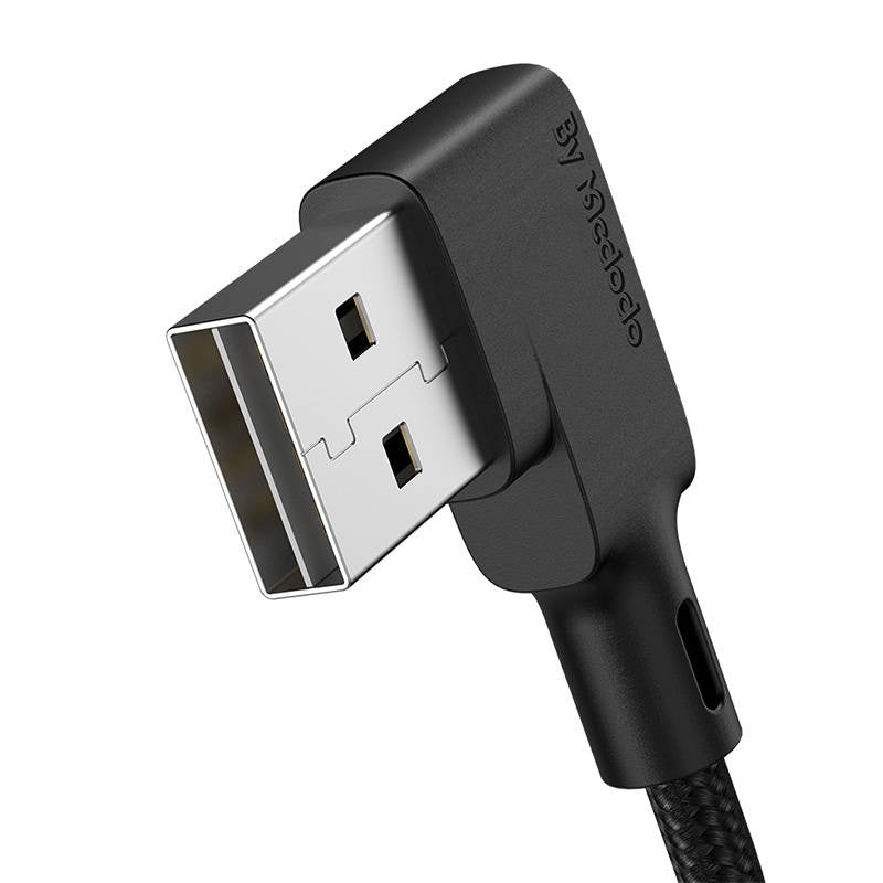USB til USB-C-kabel, Mcdodo CA-7310, vinklet, 1,8 m (sort)