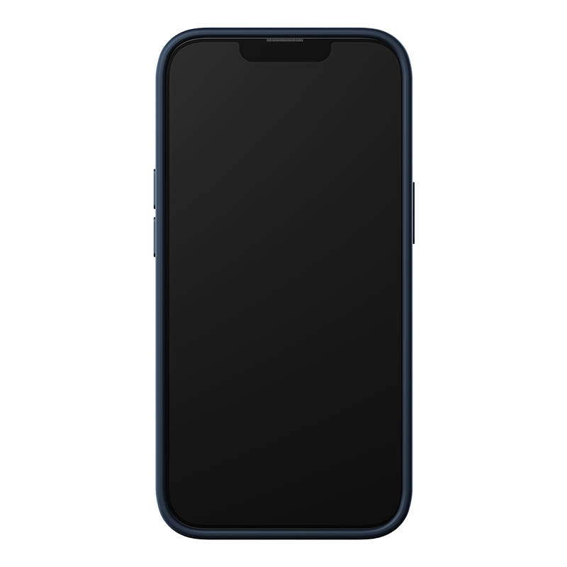 Baseus flydende siliciummagnetisk case og tempereret glas sæt til iPhone 14 Plus (blå)