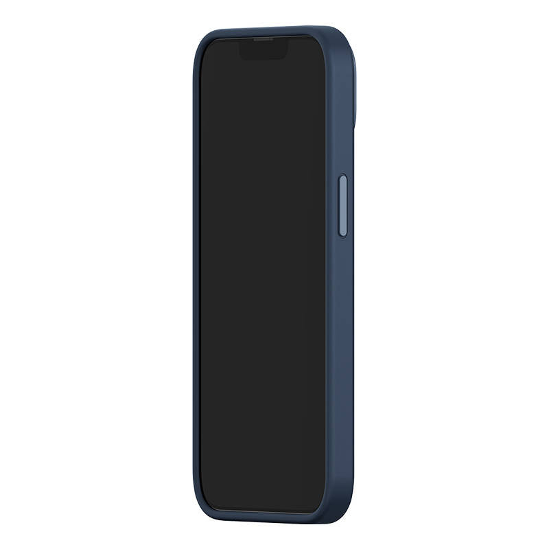 Baseus flydende siliciummagnetisk case og tempereret glas sæt til iPhone 14 Plus (blå)