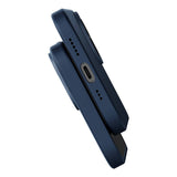 Baseus flydende siliciummagnetisk case og tempereret glas sæt til iPhone 14 Plus (blå)