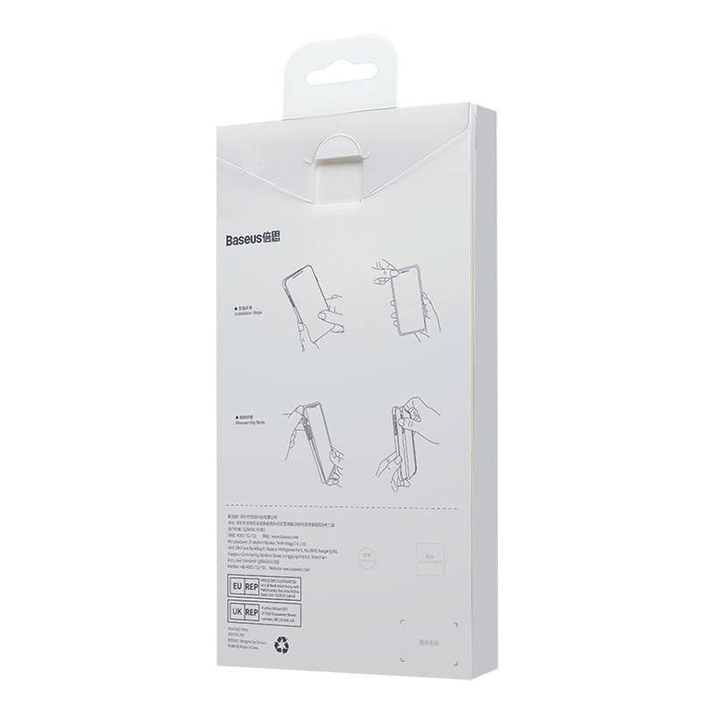 Baseus flydende siliciummagnetisk case og tempereret glas sæt til iPhone 14 Plus (blå)