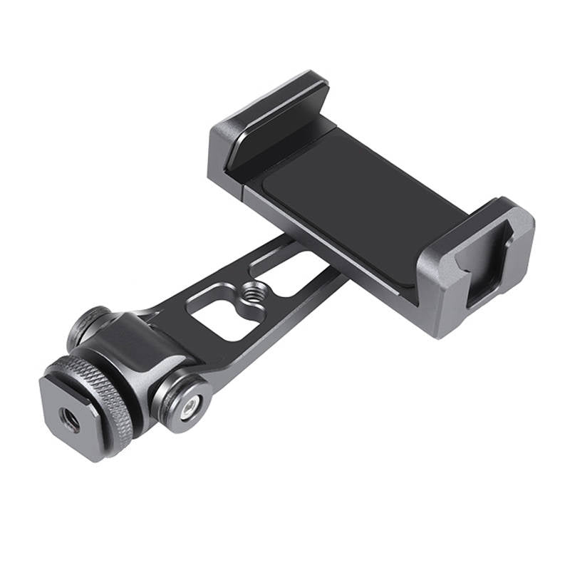 Puluz drejelig telefonholder med universel 1/4 montering (sort)