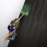 Dyson V15 Detect Absolute 2-i-1 stangstøvsuger Batteri Dry Poseløs 0,76 L 660 W Nikkel, Gul