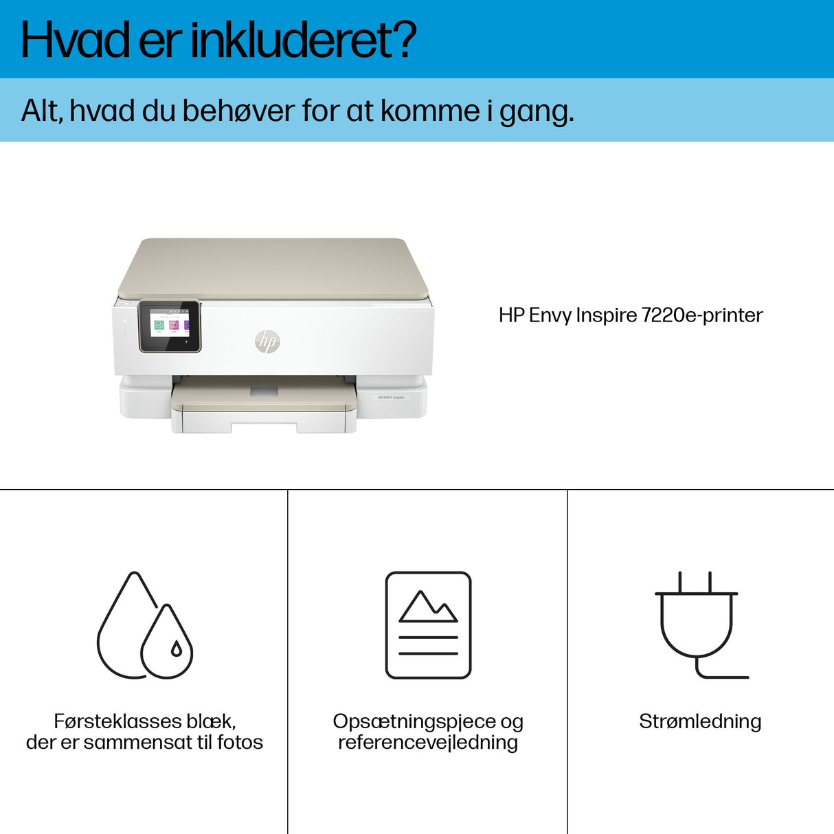 HP Envy Inspire 7220e All-in-One multifunktionsprinter