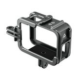 TELESIN Aluminium bur til GoPro Hero 12/11/10/9 + vertikal adapter