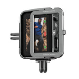 TELESIN Aluminium bur til GoPro Hero 12/11/10/9 + vertikal adapter