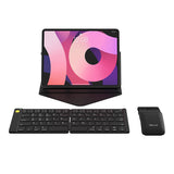 Set Trådløst sammenklappeligt Delux KF10-tastatur og MF10PR-mus