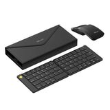 Set Trådløst sammenklappeligt Delux KF10-tastatur og MF10PR-mus