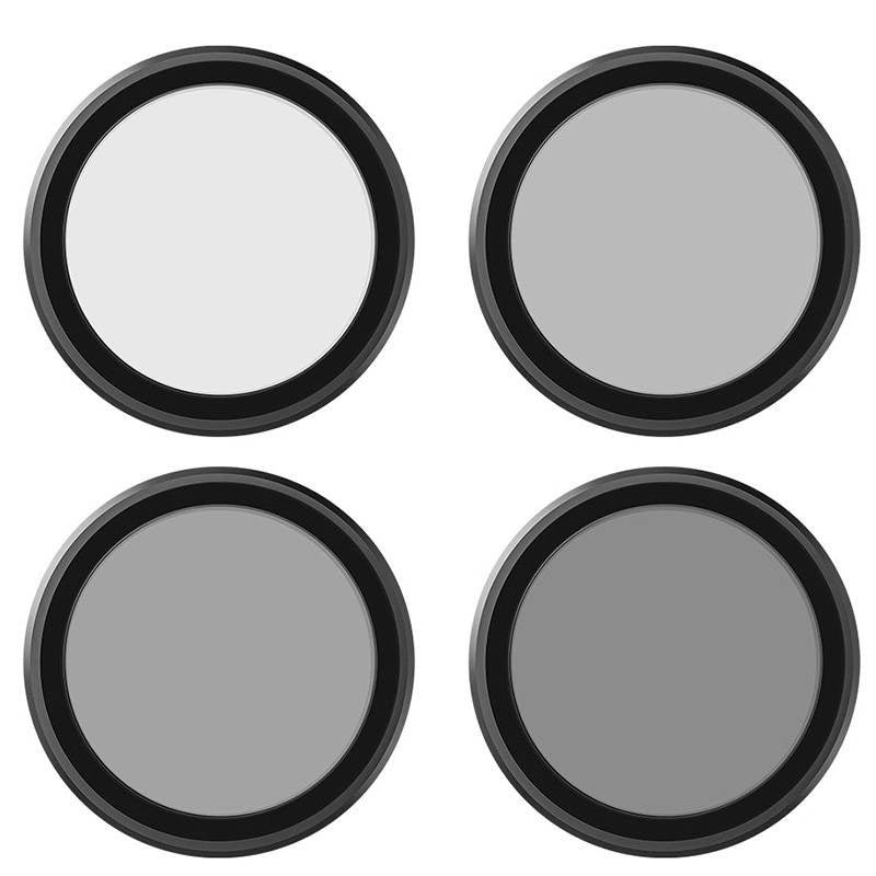 Sæt af 4 TELESIN CPL/ND8/ND16/ND32 filtre til DJI Osmo Action 3 / 4 / 5