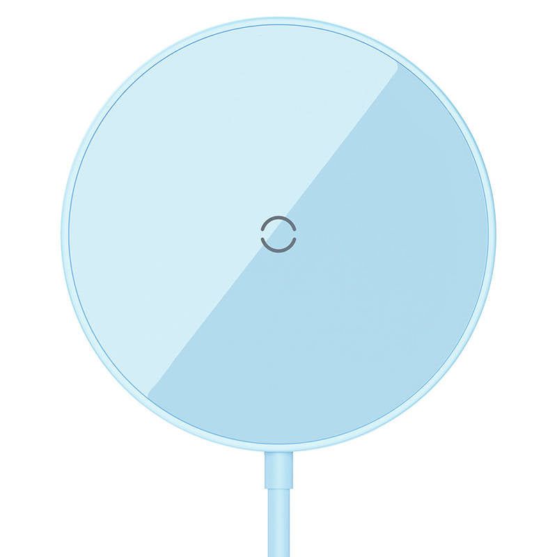 Magnetisk trådløs oplader Baseus Simple Mini 3 15W (blå)