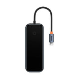 Adapter 4w1 Baseus Hub USB-C til 4xUSB 3.0 (Dark Grey)
