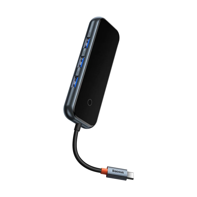 Adapter 4w1 Baseus Hub USB-C til 4xUSB 3.0 (Dark Grey)