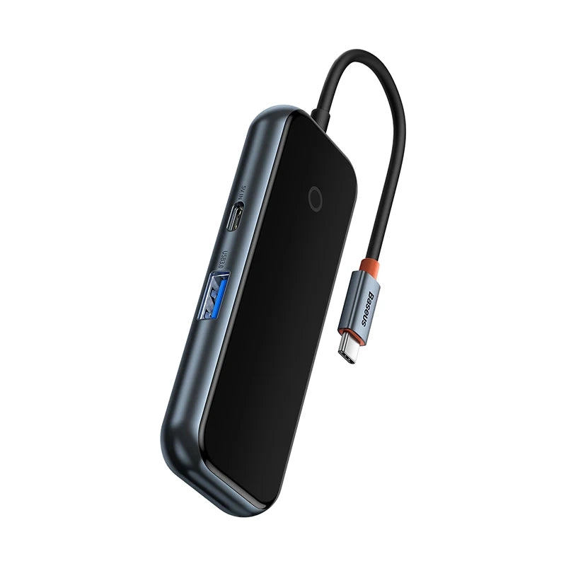 Adapter 4w1 Baseus Hub USB-C til 4xUSB 3.0 (Dark Grey)
