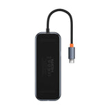 Adapter 4w1 Baseus Hub USB-C til 4xUSB 3.0 (Dark Grey)