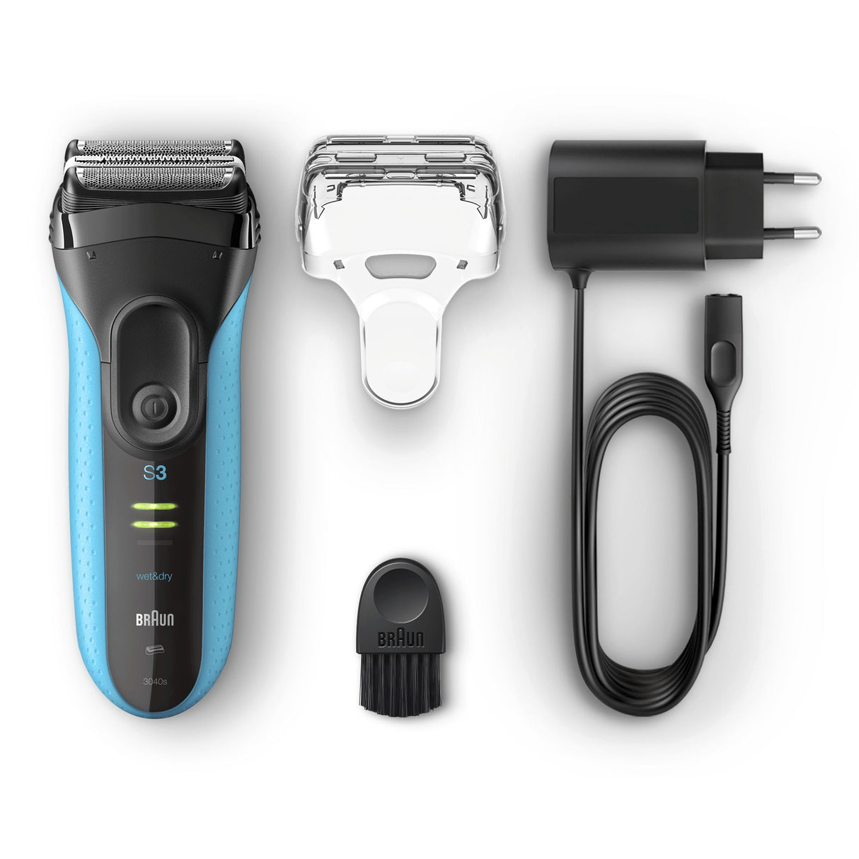 Braun Series 3 3040s Barbermaskine Sort Blå